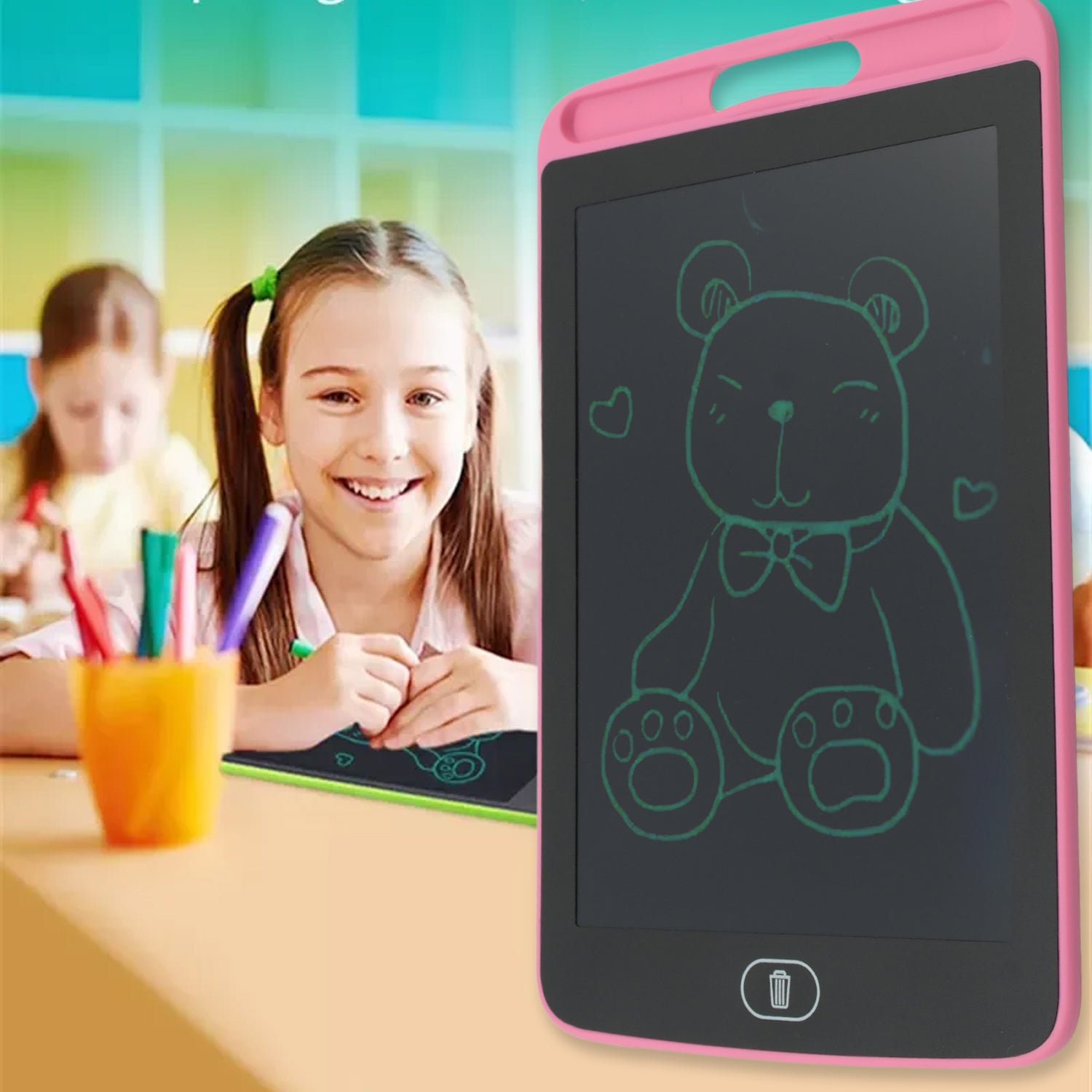Portable LCD Writing Board Slate Drawing Record Notes Digital Notepad with Pen Handwriting Pad Paperless Graphic Tablet for Kids (8.5 inch) Portable LCD Writing Board Slate Drawing Record Notes Digital Notepad with Pen Handwriting Pad Paperless Graphic Tablet for Kids (8.5 inch)
